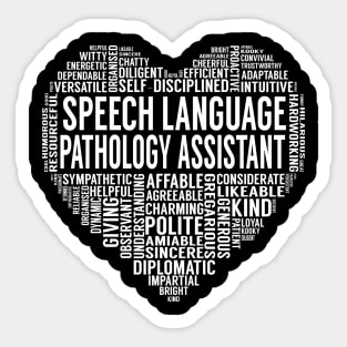 Speech Language Pathology Assistant Heart Sticker